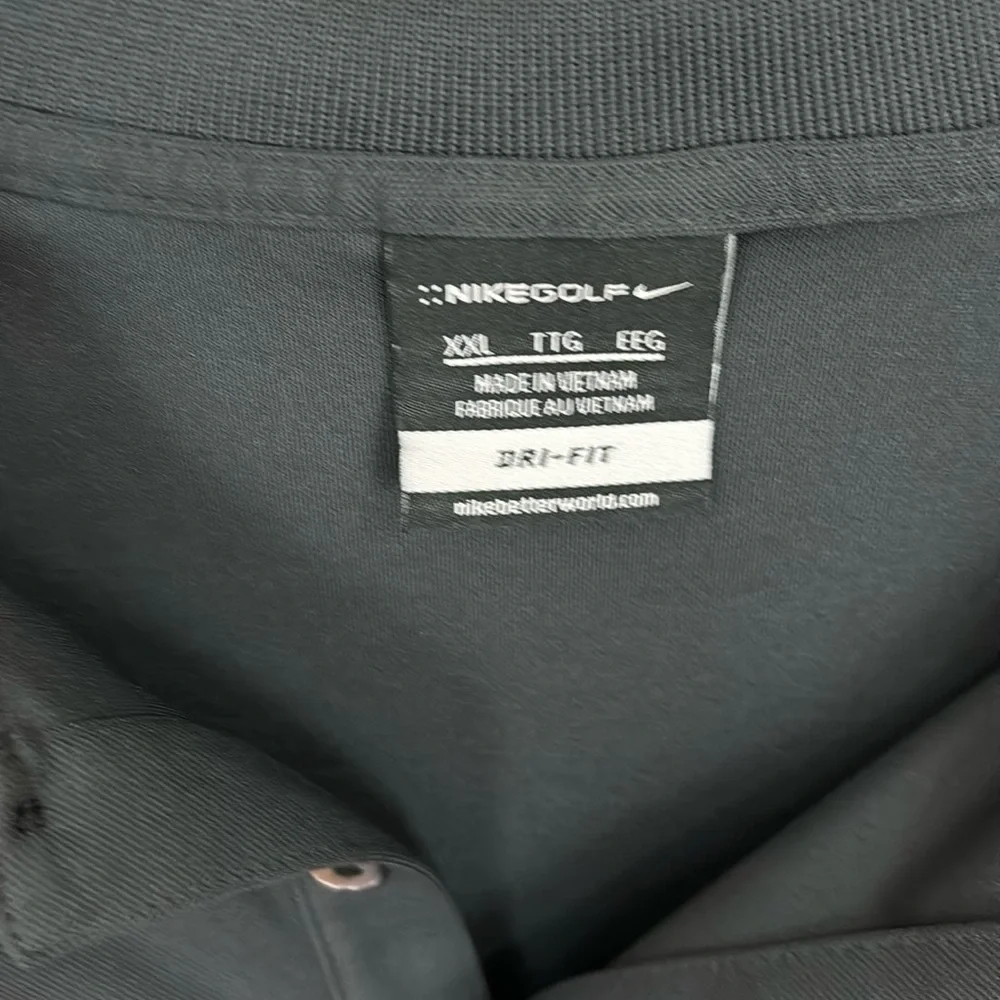 Nike Golf Black Dri-Fit Polo Shirt Texas Pete Embroidered Logo Size XXL